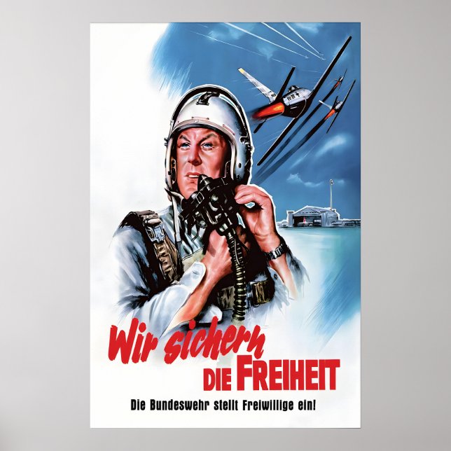 1960s Air Force Recruitment Poster We protect the (Devant)