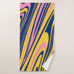 1960s Style Color Waves Backgrounds. Wavy Psychede