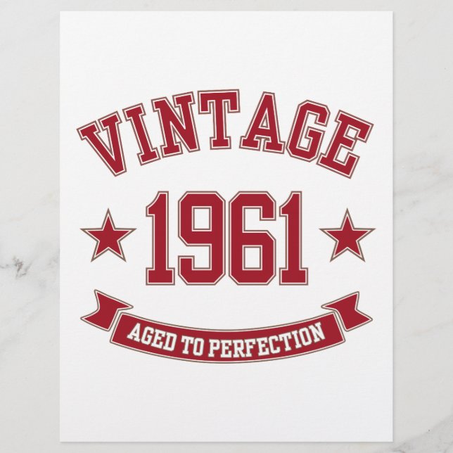 1961 Âge Vintage À La Perfection (Devant)