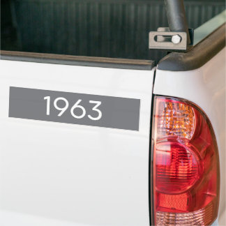 1963 Bumper sticker 11 x 3 pouces