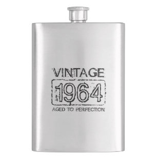 1964 Flacon en acier inoxydable   Cadeau d'anniver