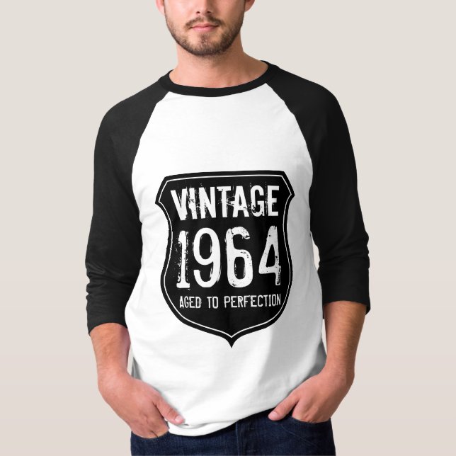 1964 Vieilli à la perfection t-shirt pour hommes d (Devant)