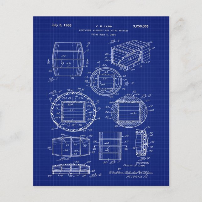 1966 Whiskey Container Art (Devant)