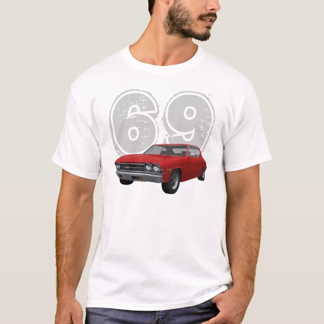 1969 Chevelle SS : Fin rouge : T-shirts (Devant)