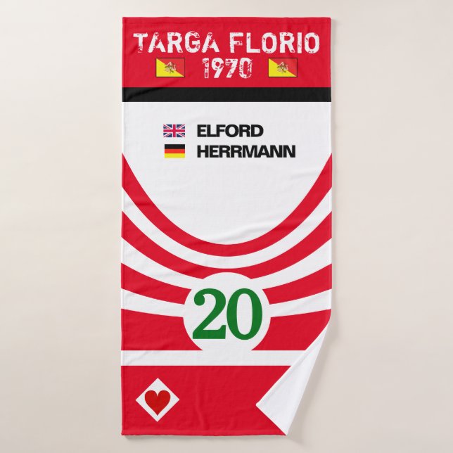 1970 ACE OF HEARTS Serviette de bain (Serviette de bain)