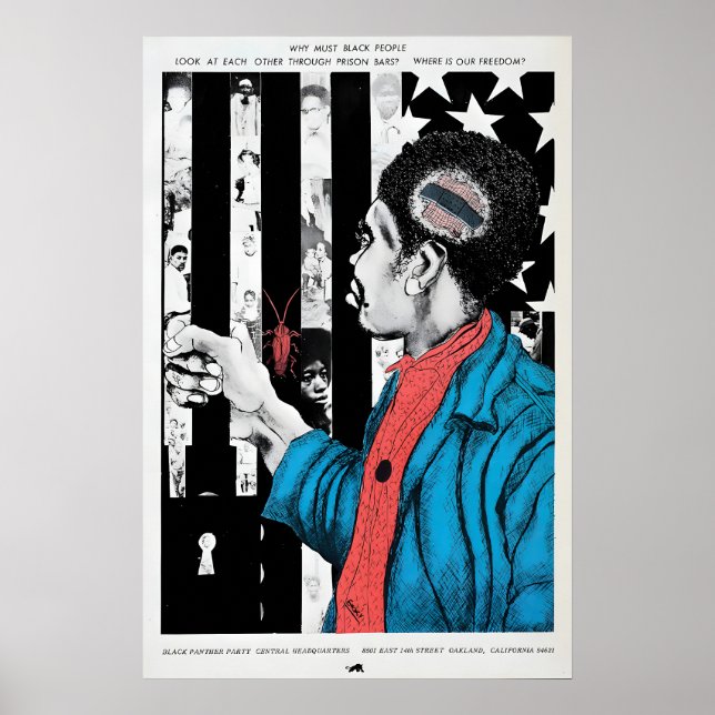 1970s  Poster Black Panther - Where is our (Devant)