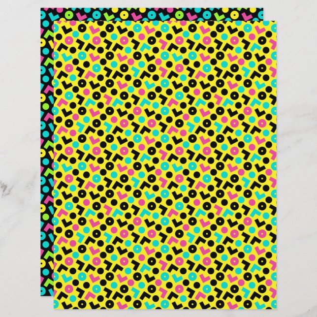 1980/90 Retro Neon Motif (Devant / Derrière)