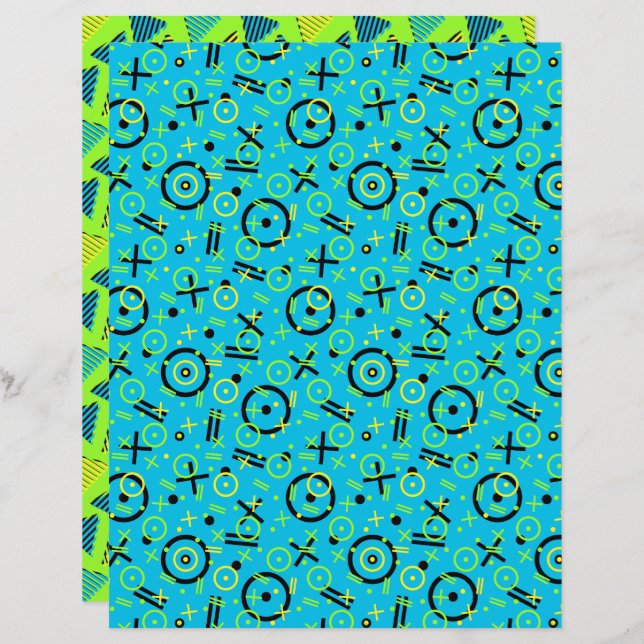 1980/90 Retro Neon Motif (Devant / Derrière)