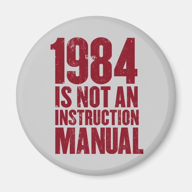 1984 n'est pas un aimant manuel d'instruction (Devant)
