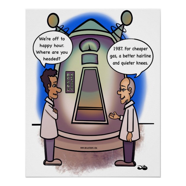 1987 Retour Dans Une Poster Glossy (Devant)