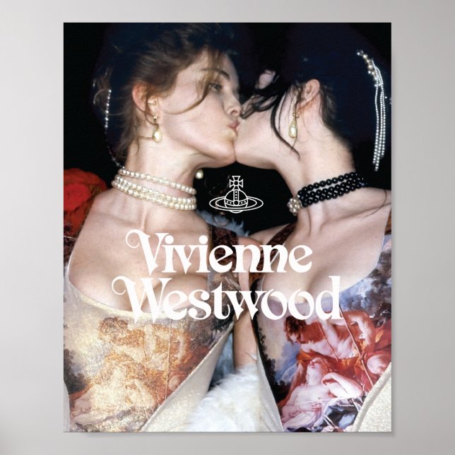1991 Vivienne Westwood Poster vintage Girl Kiss (Devant)