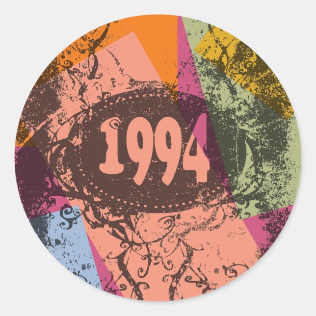 1994 Colorful Pop Art - Stickers (Devant)