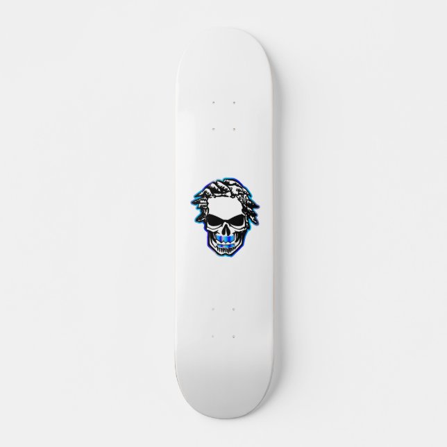 19,7 cm Plateau de skateboard Medhi34 Skull (Devant)
