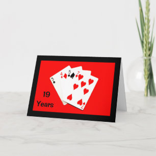 19 Ans C'est Important ! Carte d'anniversaire