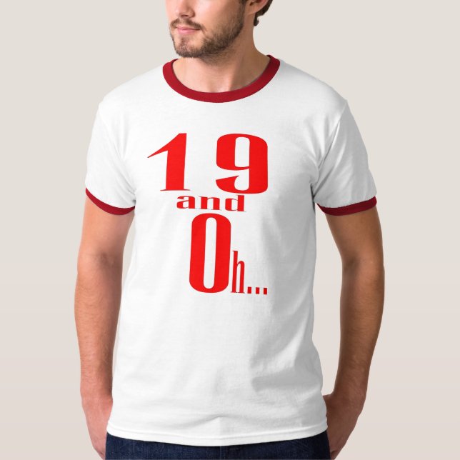 19 et oh T-shirt d'alt (arrière) (Devant)