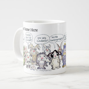 19 Tasse géante d'appréciation de lapins de dessin