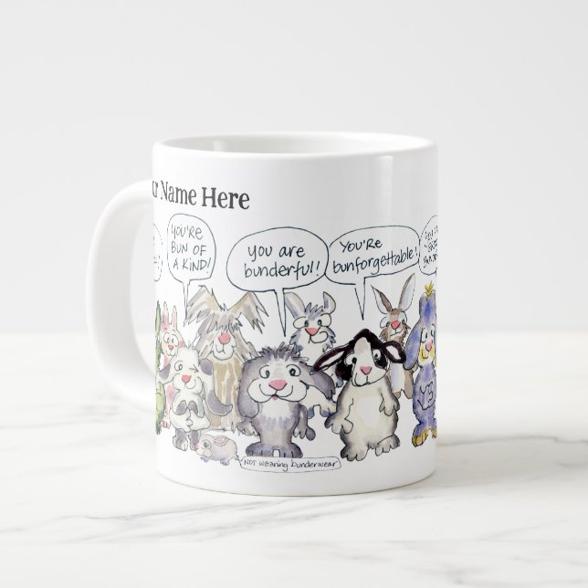 19 Tasse géante d'appréciation de lapins de dessin (Devant gauche)