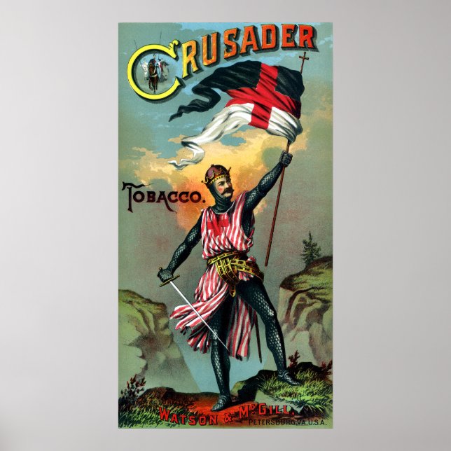 19e affiche de tabac C. Crusader (Devant)