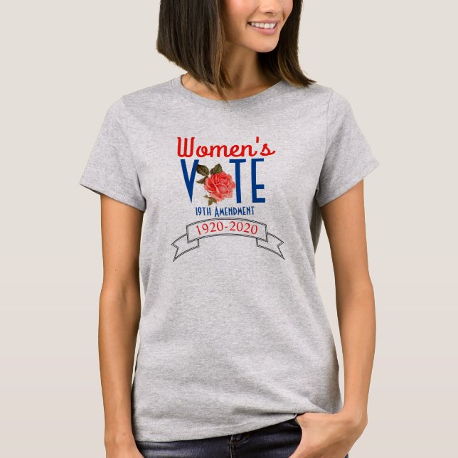19e amendement Vote féminin T-Shirt (Devant)