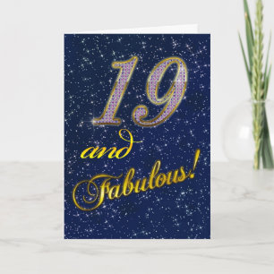 19e fête d'anniversaire Invitation