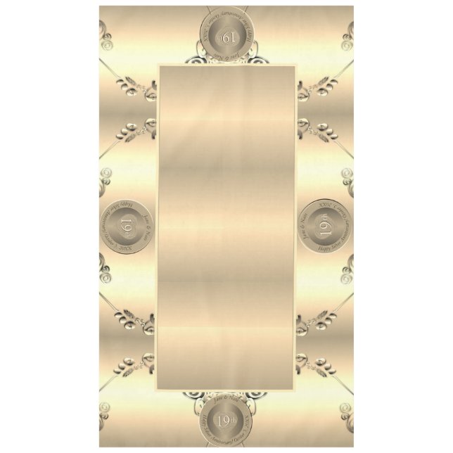 19ème et 8ème anniversaire Mariage de bronze nappe (Devant)