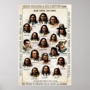 19th C. Indian Medicine Poster