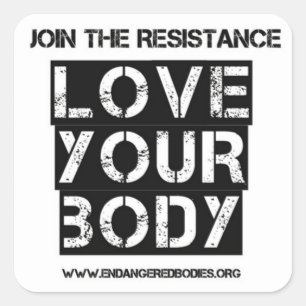 1,5" amour votre autocollant de corps