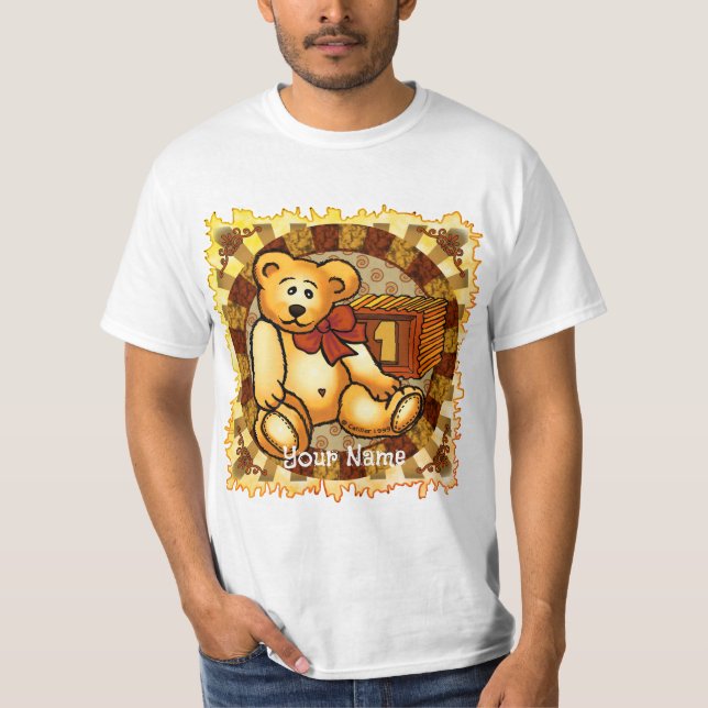 1 an Bloc d'anniversaire Ours T-shirts d'anniversa (Devant)