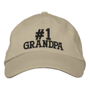 #1 casquette brodé par grand-papa du numéro un