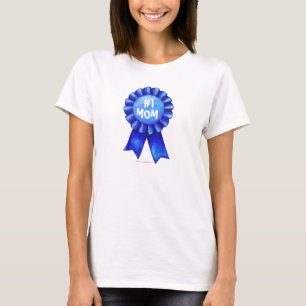 #1 Chemise T-shirt maman bleu ruban