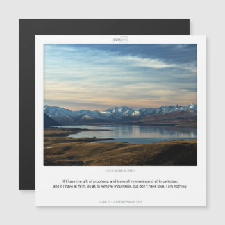 1 Corinthians 13:2 LOVE SCRIPIX carte magnétique
