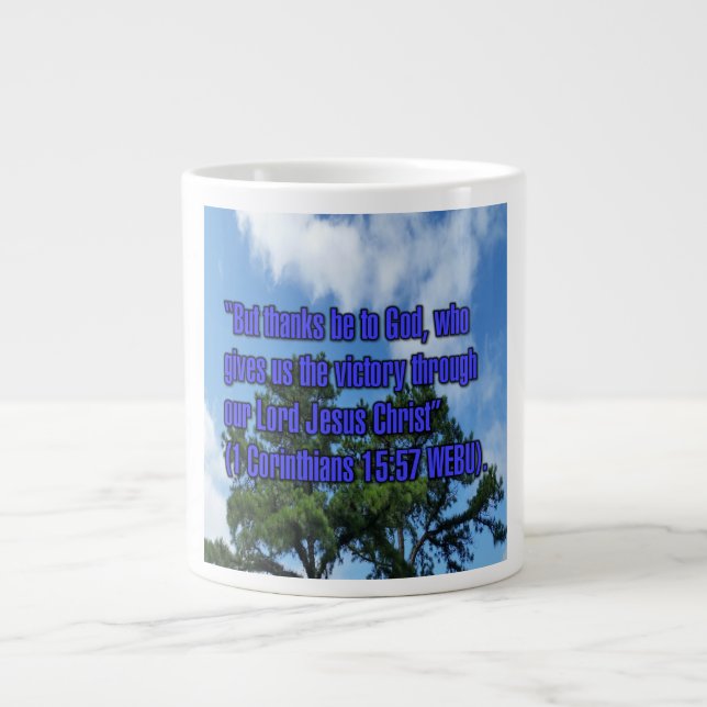 1 Corinthians 15:57 WEBU Mug (Devant)