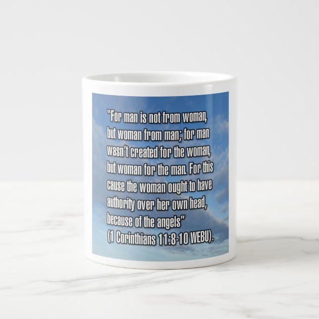 1 Corinthiens 11:8-10 WEBU Mug (Devant)
