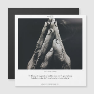 1 Corinthiens 13:3 LOVE SCRIPIX carte magnétique