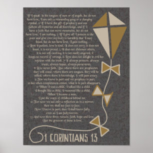 1 Corinthiens 13 Poster
