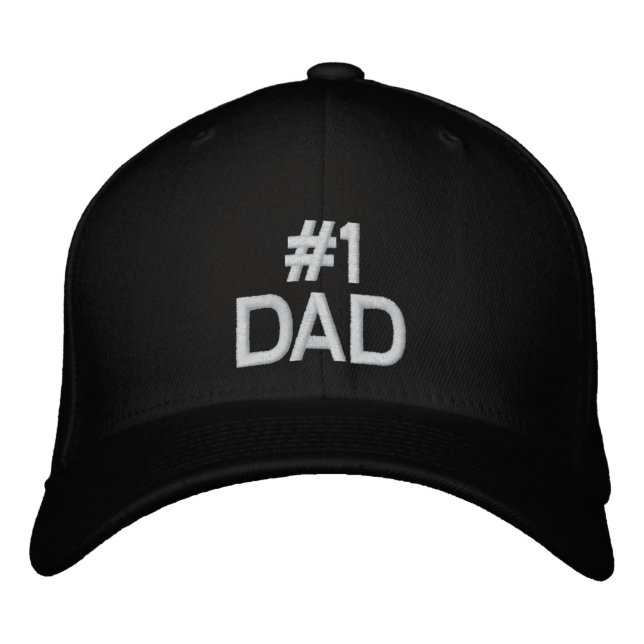 #1 DAD Casquette de baseball pour Fête des pères (Devant)