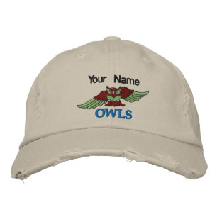1 ÉCHANTILLON OWLS casquette monogramme brodé