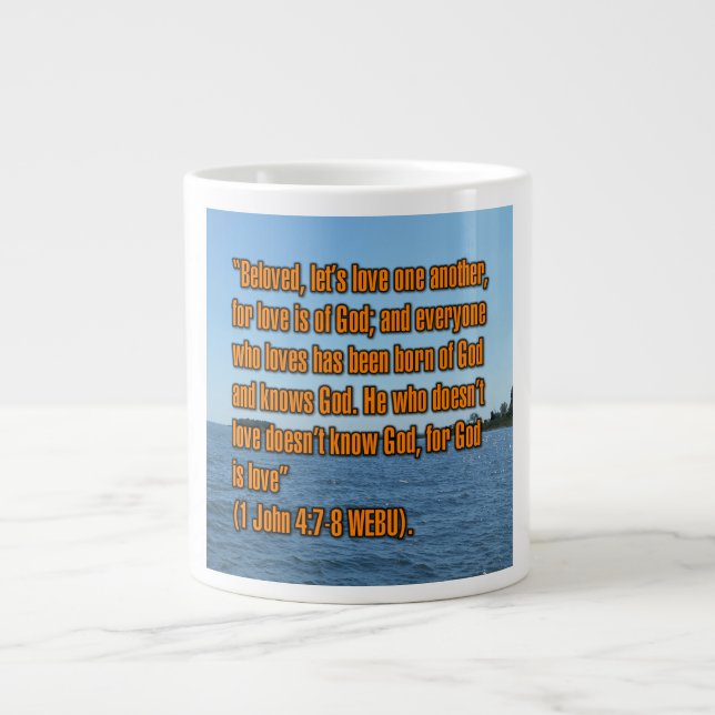 1 Jean 4:7-8 WEBU Mug (Devant)