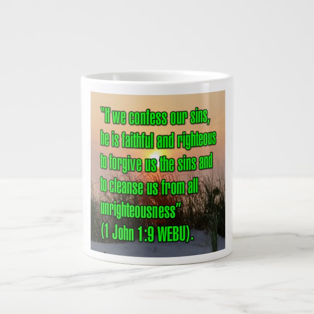 1 John 1:9 Mug WEBU (Devant)