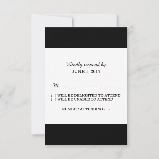 1 Modèle de carte RSVP (Devant)