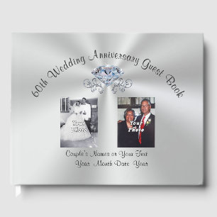 1 ou 2 Photo Diamond 60e Anniversaire Livre d'or