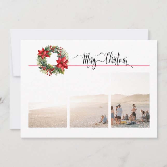 1 ou 3 photo avec la couronne de Noël (Devant)