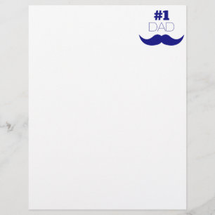 #1 Papa Blue Mustache