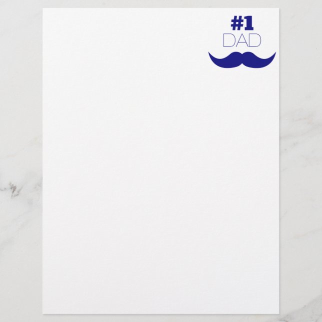 #1 Papa Blue Mustache (Devant)
