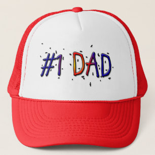 #1 Papa Fête des pères Casquette de balle