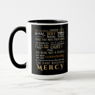 1 Pierre 2:9-10 Écriture Mug
