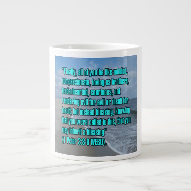 1 Pierre 3:8-9 WEBU Mug (Devant)