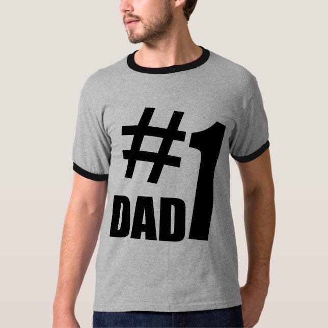 # 1 RÉTRO T-SHIRT 1 DE PAPA (Devant)