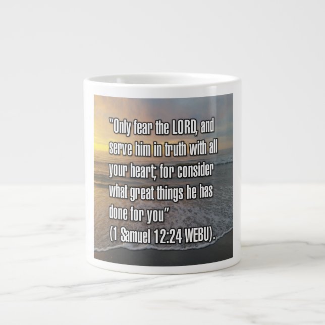 1 Samuel 12:24 WEBU Mug (Devant)