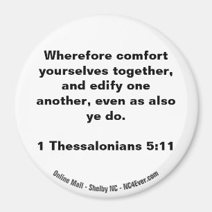 1 Thessaloniciens 5:11 Bible Verse aimant
